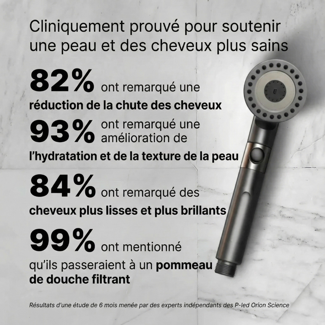 LA POMME DE DOUCHE FILTRÉE